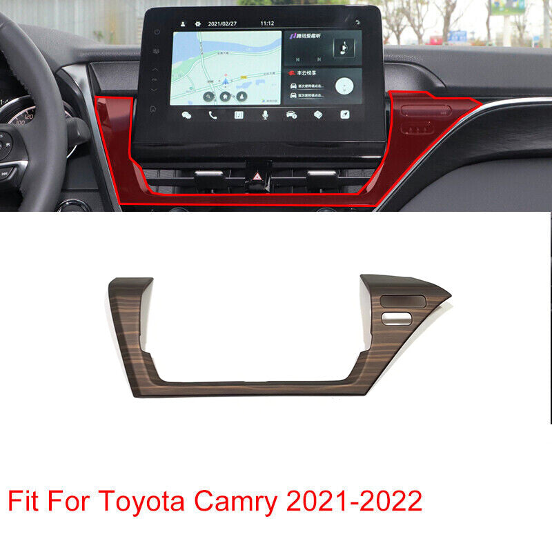 wood grain Central Console Air Outlet Vent Cover Trim for Toyota for Camry 2021-2022