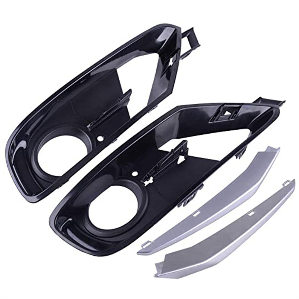 4Pcs Front Bumper Fog light Grille Cover Set Trim for BMW 320 328 335 2012-2015