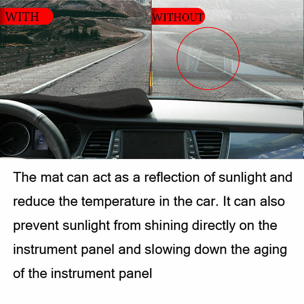 1X Inner Dashboard Dash Mat Non-slip DashMat Sun Shade for Hyundai Kona 18-2023