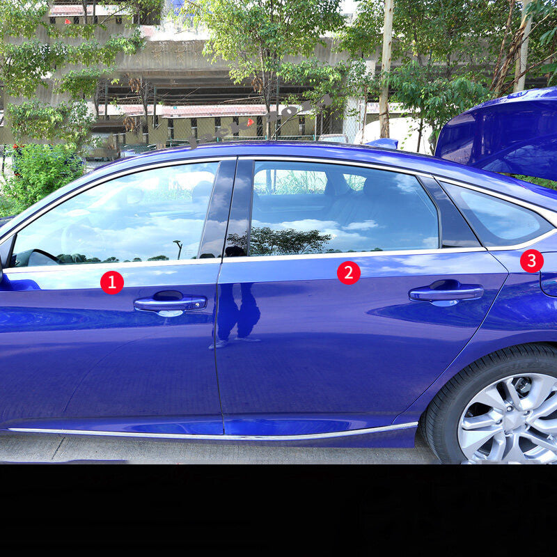 Chrome Stainless Steel Window Door Cover Trim for Honda Accord 10th 2018-2022