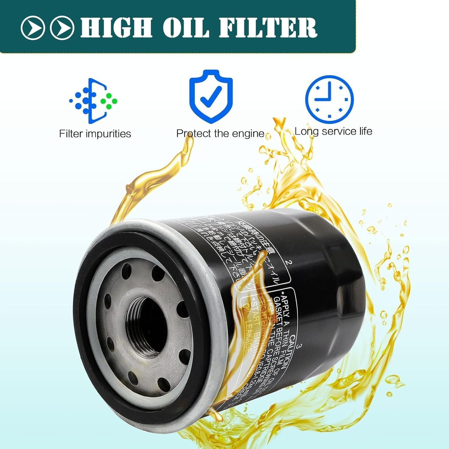 Oil Filter for Polaris Ranger700 900 570 Crew XP,RZR S 800,RZR 4 800/900 2540086