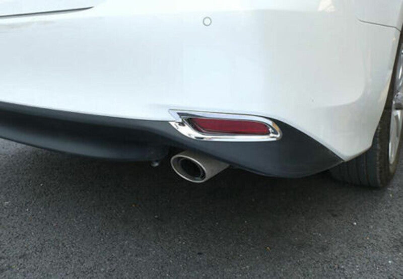 for Toyota for Camry 2018-2023 Chrome Exterior Rear bumper Fog Light Lamp Cover Trim