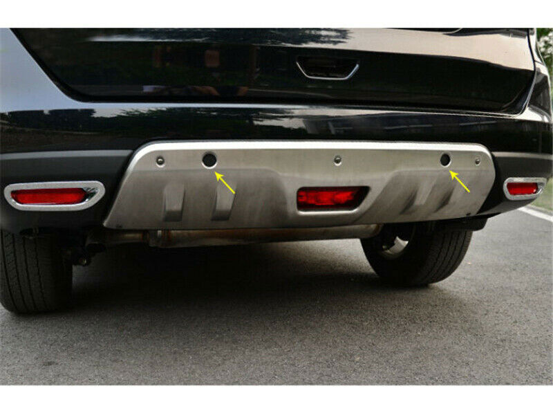 for Nissan Rogue 14-16 Steel Front Rear Skid Plate Bumper Board Guard Cover 2pc