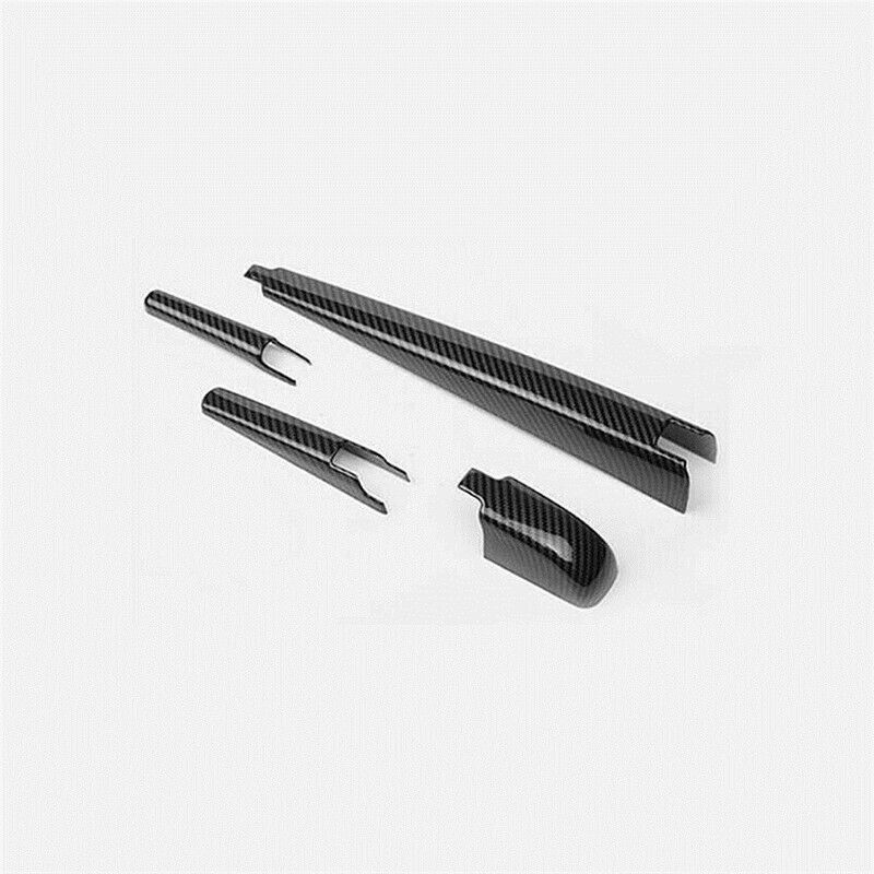 Carbon Fiber 4X Rear Window Rain Wiper Cover Trim for Toyota C-HR CHR 2016-2022