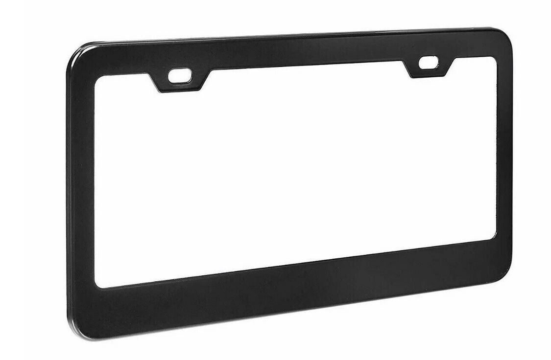 Car license plate frame cover rear boot black plain metal suitable for Hyundai 2x