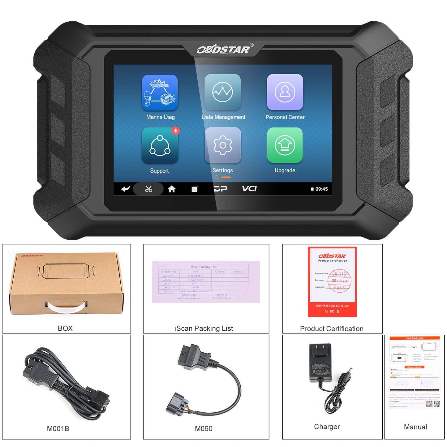 OBDSTAR ISCAN Marine Diagnostic Scanner Tool Code Clearing + for MERCURY M064 Cable