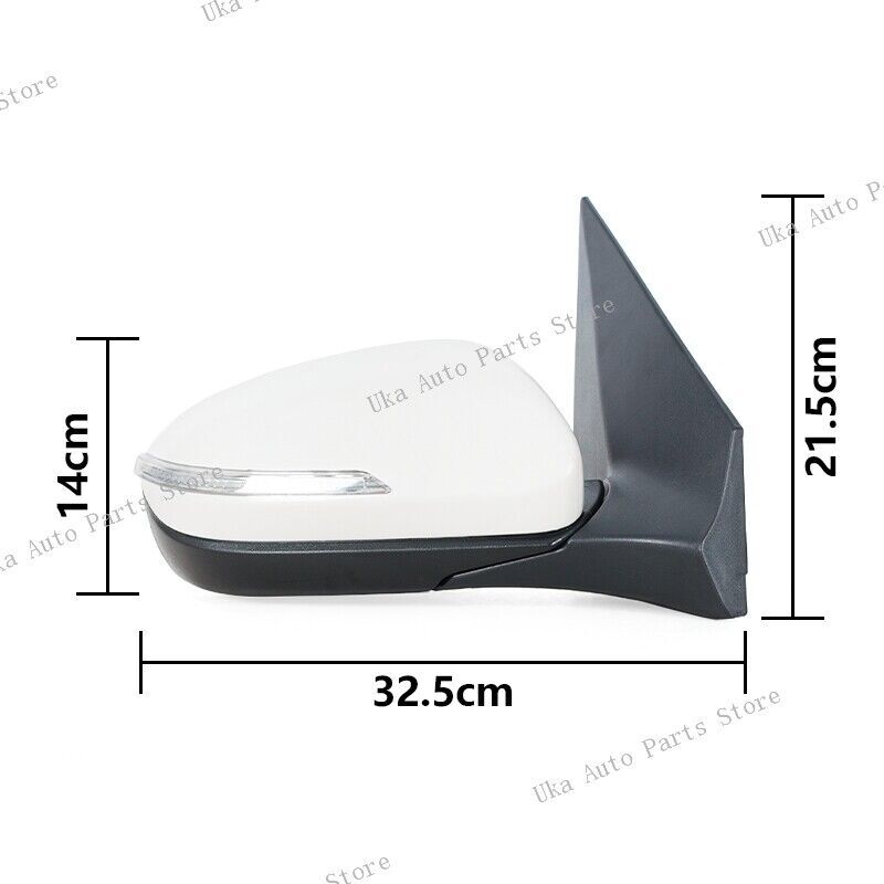 Door Rearview Mirror 5-Pin W/ Turn Signal Left for Hyundai I20 2016 2017