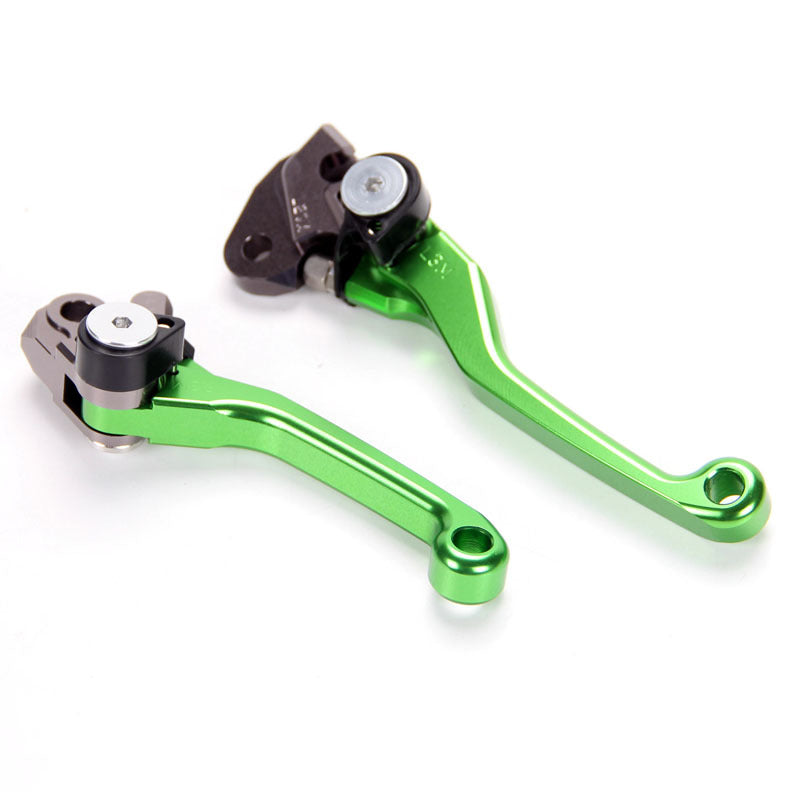 for Kawasaki KX250 (2005-2006-2007-2008) Green dirtbike Brake Clutch Levers