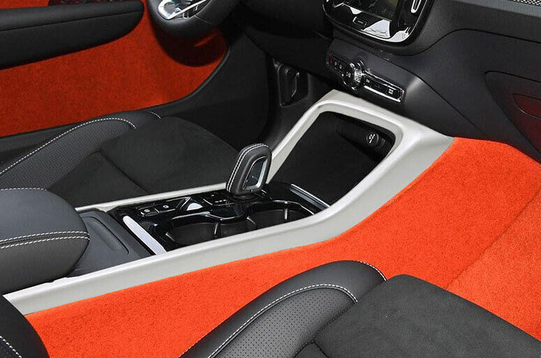 for Volvo XC40 2019-2022 Matte Silver ABS Console Gear Shift Frame Cover Trim 1x