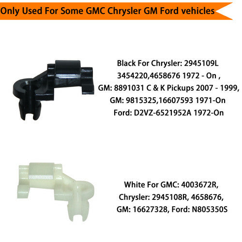 12-Pair Tailgate Handle Pole Clip Door Decorative Lock for Mazda for Toyota