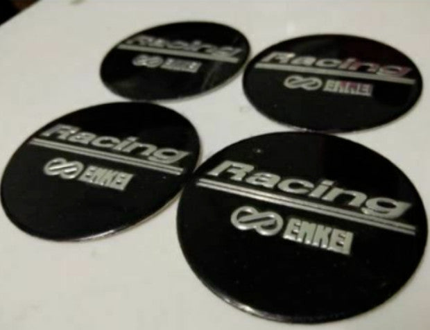 Silver 4x56 mm Advanti racing wheel center sticker, rim sticker, edge sticker, logo