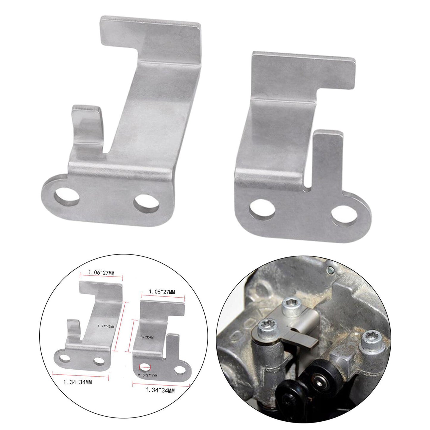 2PCS 2.7/3.0T Actuator Group Manifold Repair Fix Bracket Kit P2015 059129086
