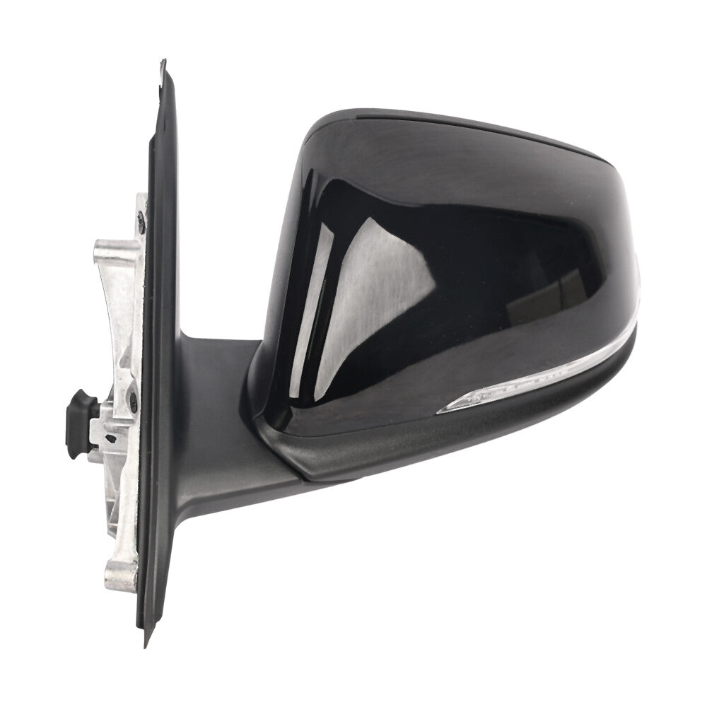 for BMW X1 2016 2017 2018 19-2021 BLACK LEFT DRIVER MIRROR WITH TURN SIGNAL