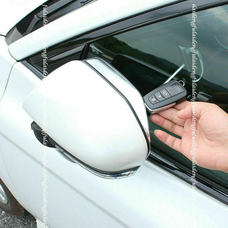 for Toyota RAV4 2019-2022 Chrome Side Rearview Mirror Frame Rain Eyebrow Trim