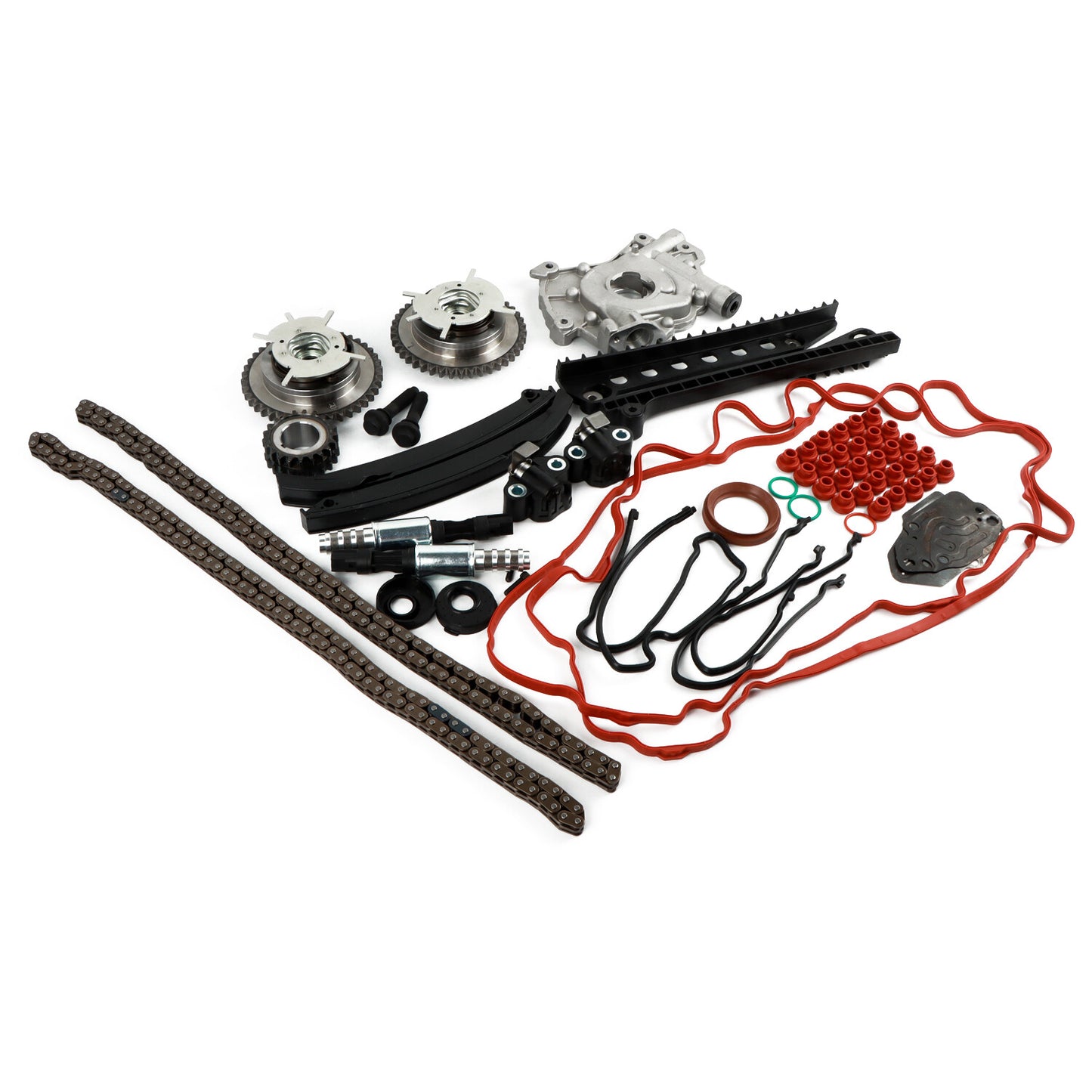 Timing Chain Cam Phaser Solenoid Valve Oil Pump Kit For 2004-08 for Ford 5.4L 5.4 3V