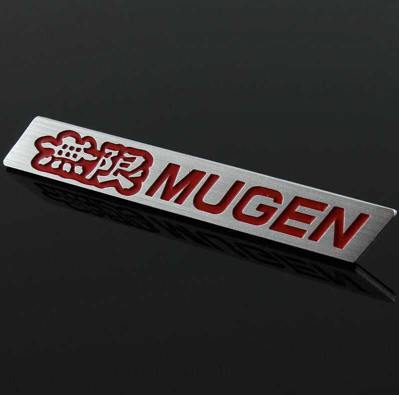 Mugen car rear sticker boot trunk badge for Mazda for Infiniti red