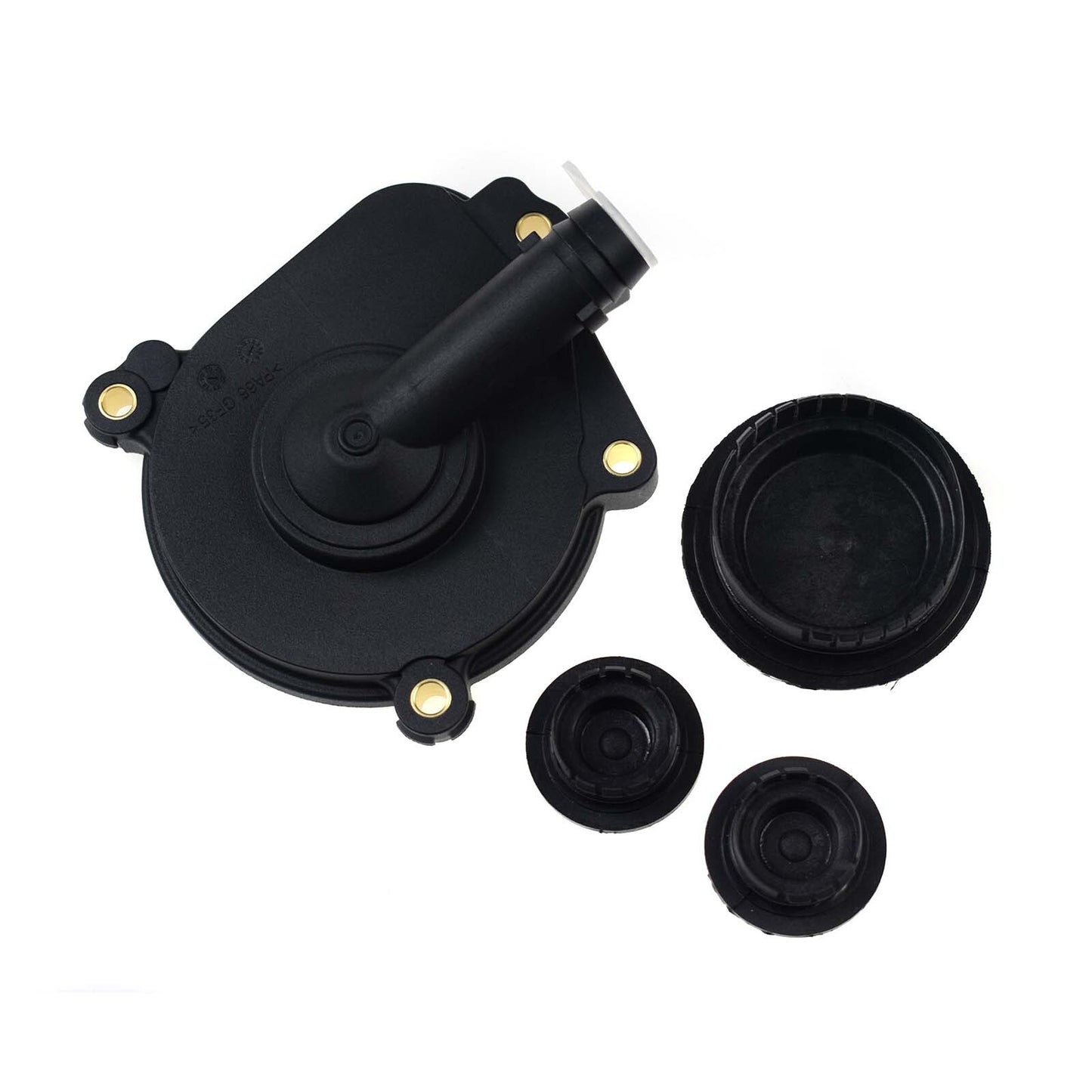 Pack of 4 Engine Oil Separator Cover Camshaft Cap Set Black for Mercedes-Benz