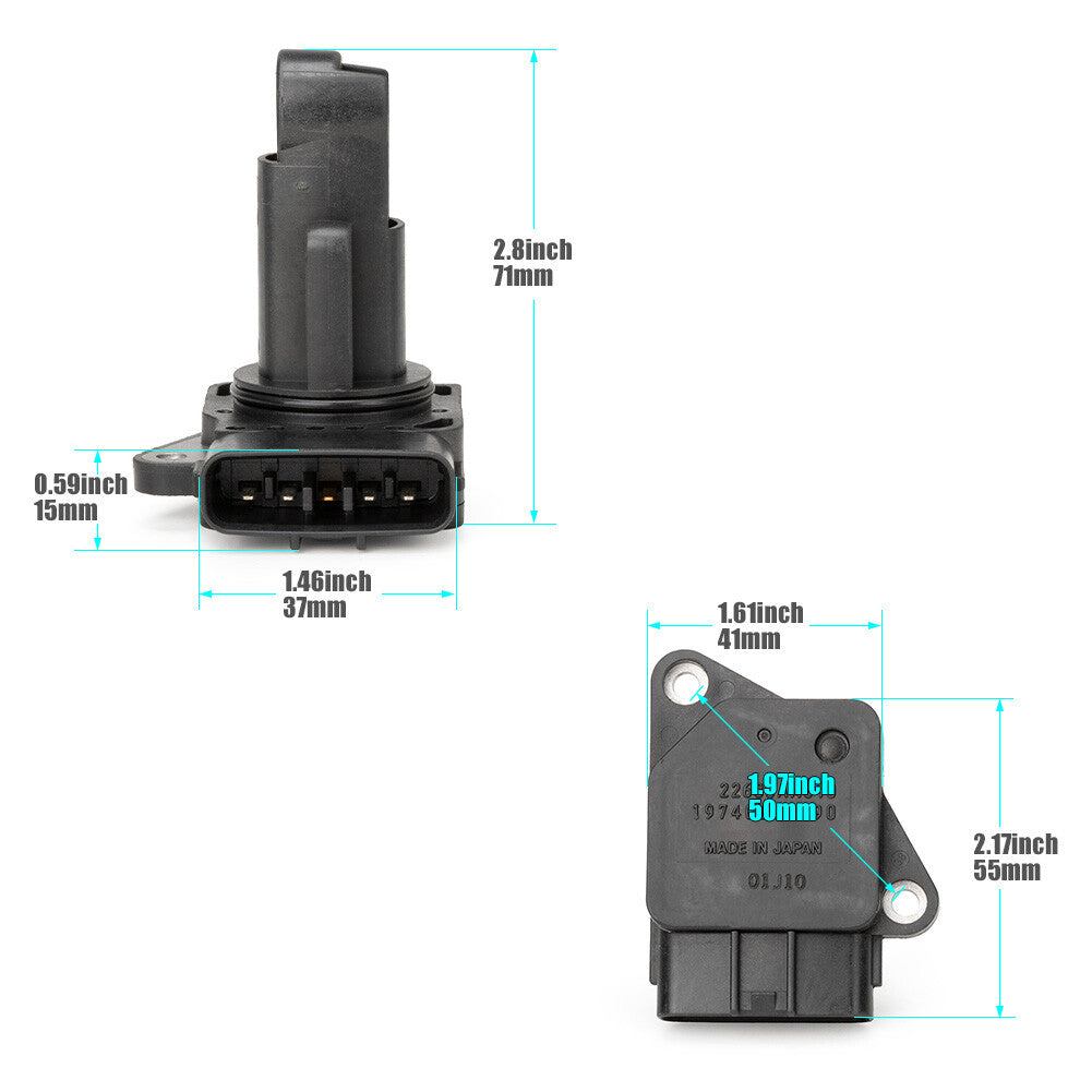 Mass air flow meter sensor 0280218152 is suitable for Nissan Sentra 1.8L 22680-5M000