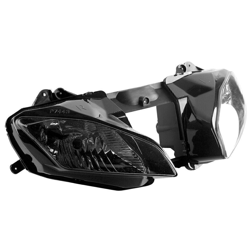 Motorcycle Front Head Lamp Headlight Assembly for Yamaha YZF R6 2008-2016 Black