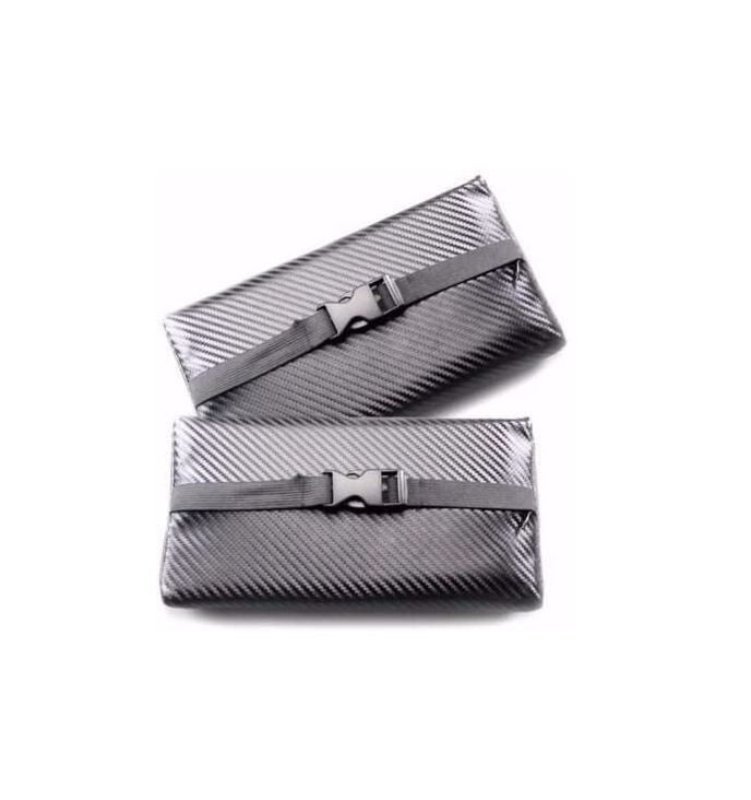 2-Piece Car for Seat Neck Pillow, Headrest Cushion, and Backrest Cushion - Mugen Carbon for Subaru