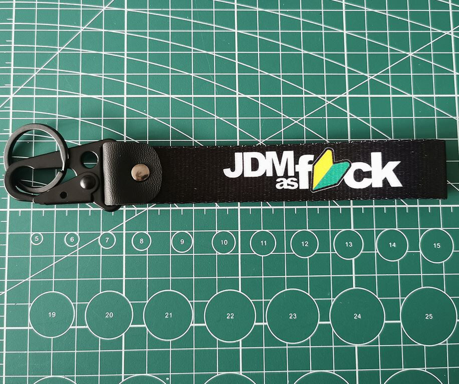 Car keychain/key ring with lanyard, car accessories for JDM, black, suitable for Nissan .