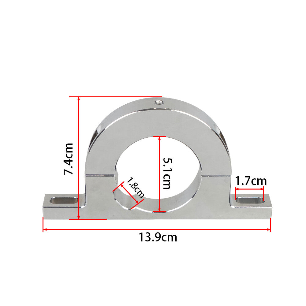 Aluminum universal steering column keyless 2-inch hole brushed chassis