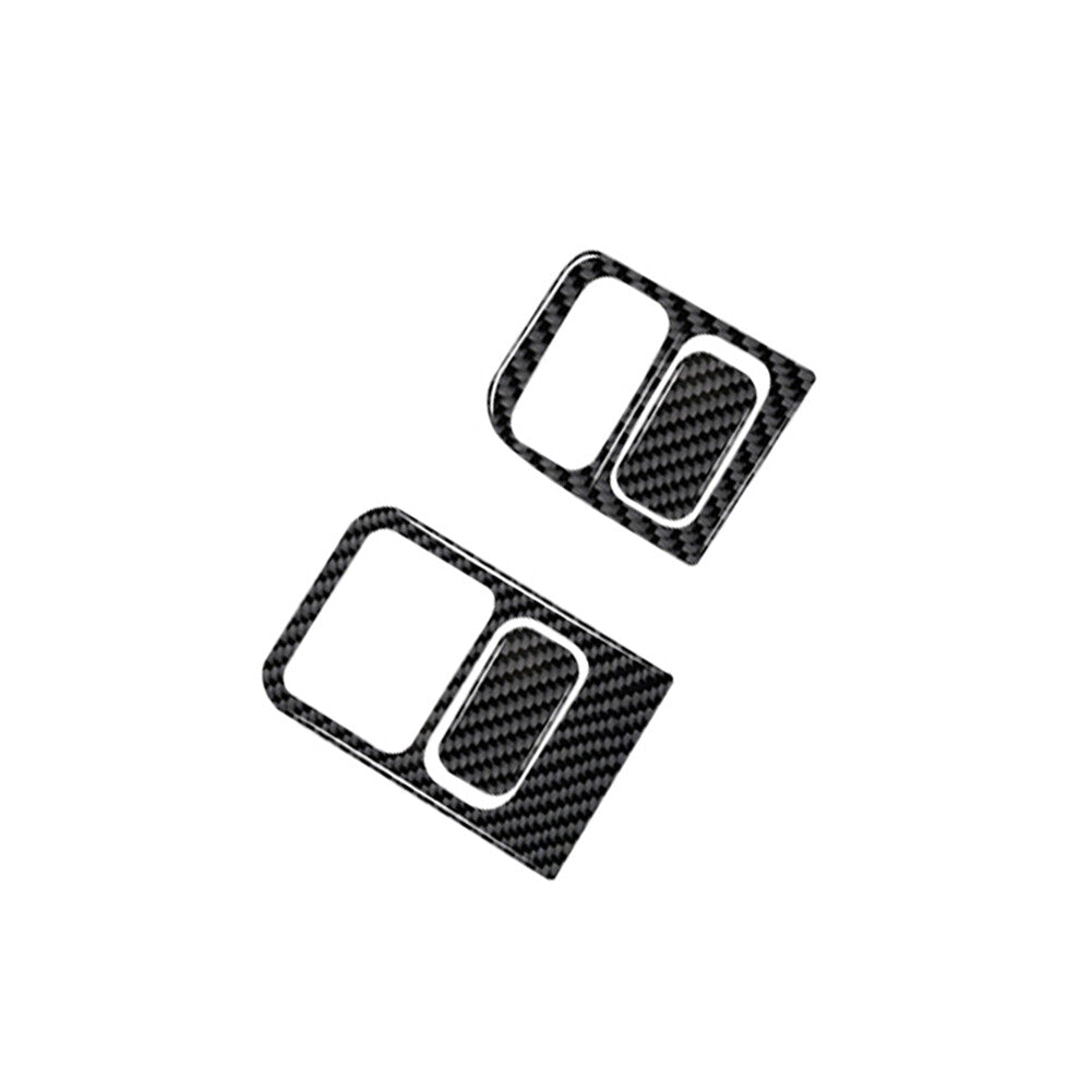 4Pcs Carbon Fiber Left Of Steering Wheel Cover Trim for Honda for Civic Si 2002-2005