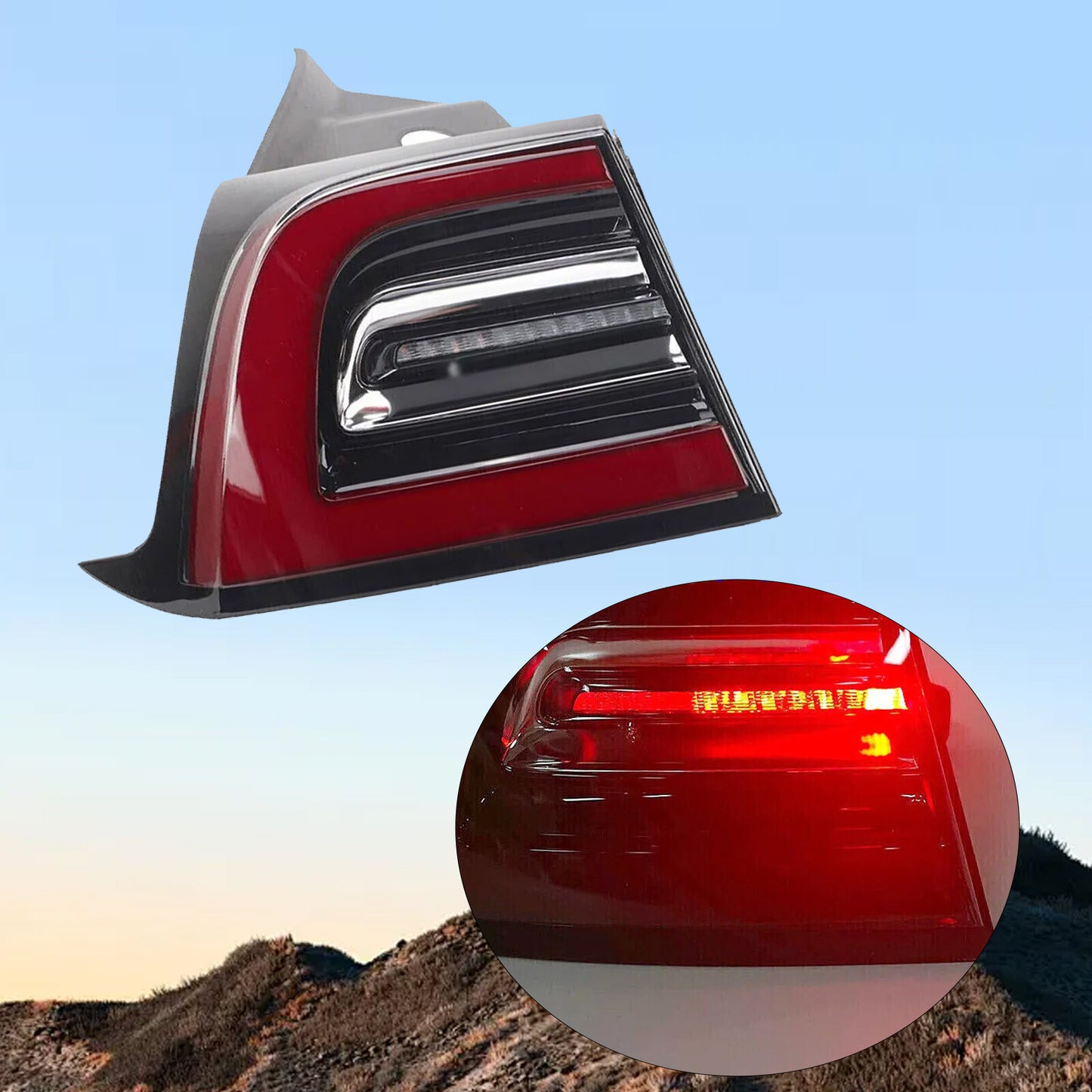 for Tesla Model 3 2017-2023 Tail Lamp LED Light Left Driver Side