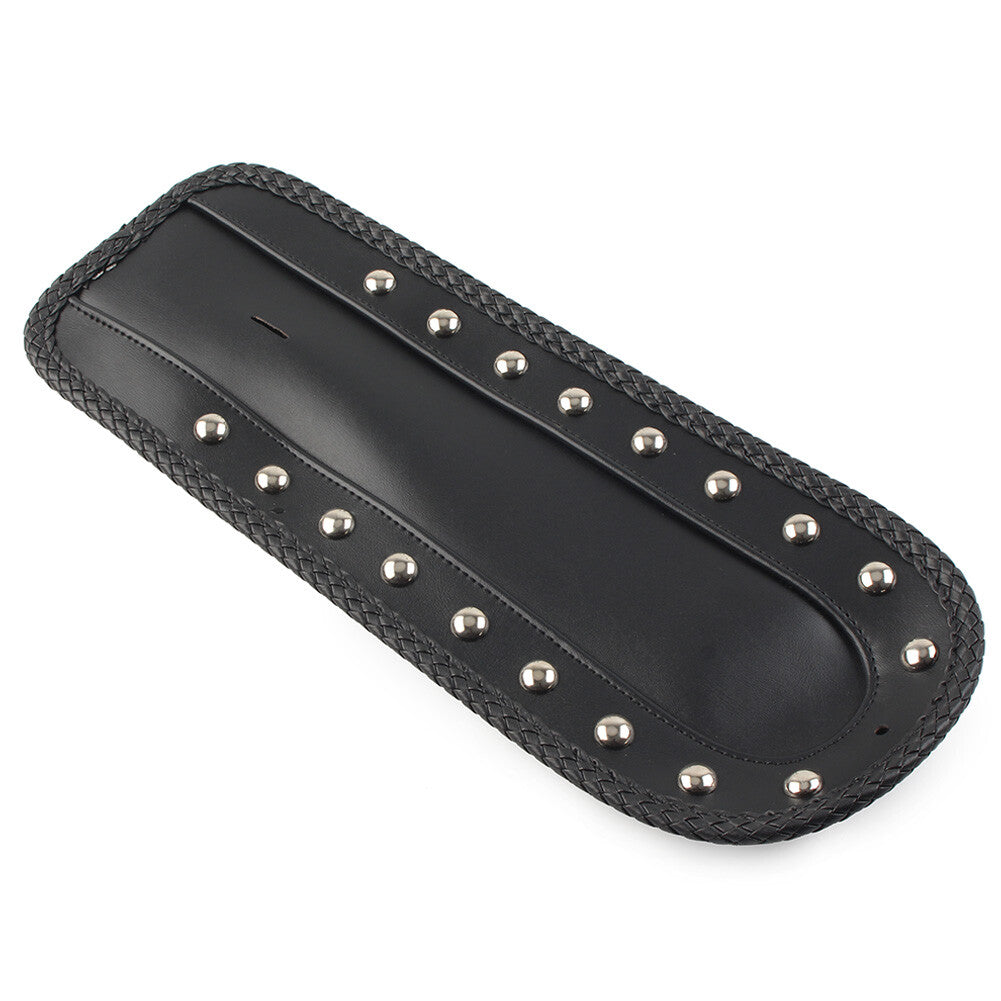 for Harley Sportster XLH 1200 1100 883 PU-Leder Rear Fender Bib Solo for Seat Black