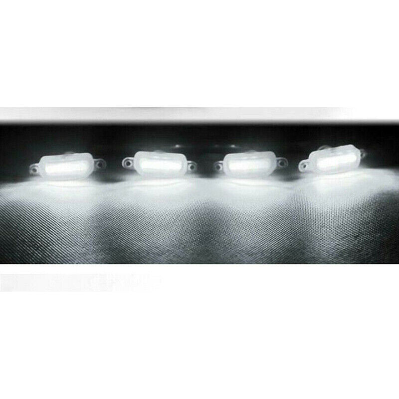 White Front Grille White LED Lamp Style DRL for Hyundai Santa Fe 2019-23