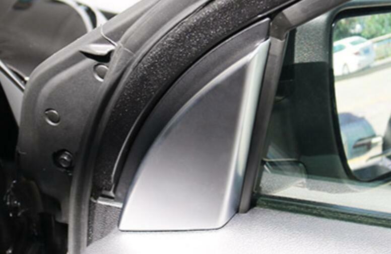 Fit for Ford Explorer 2011-2019 Matt Silver Front Triangle A Pillar Cover Trim