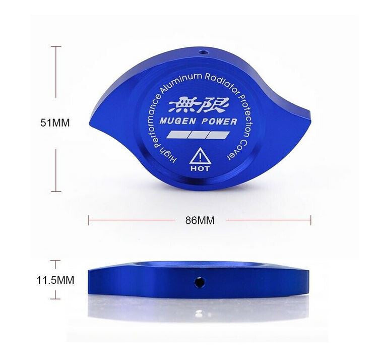 Blue fuel tank cap for automotive power radiators is suitable for Honda Accord, for Civic,for Acura CL, and CSX.