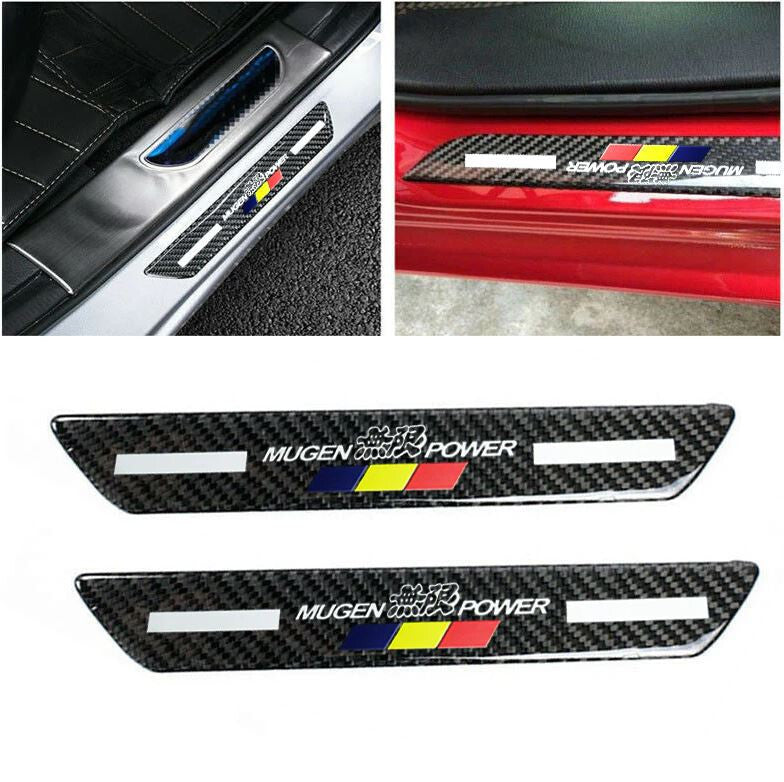Car door and window protection stickers, badges, decorative strips, carbon fiber for Honda for Acura