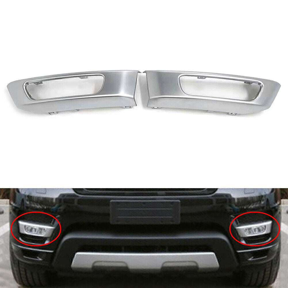 2x Car Front Bumper Fog Light Cover Fit for Range Rover Sport 2014-2017