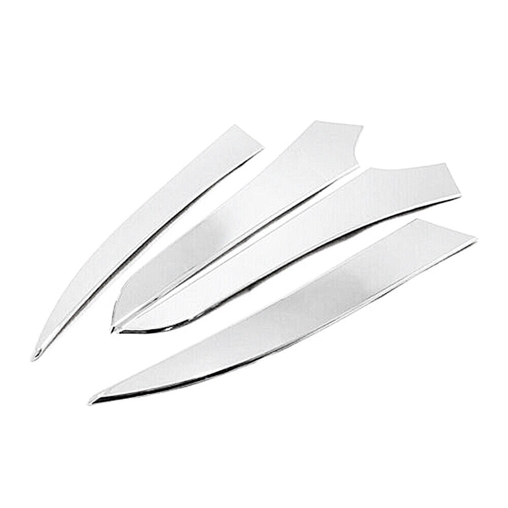4x Chrome Front Headlight Eyelid Cover Trim Fit for Toyota for Corolla Hatchback 19-20