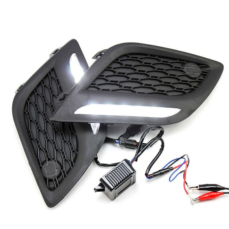 2Pcs for Volvo XC60 2011-2013 Left Right LED DRL Daytime Light Fog Lamp