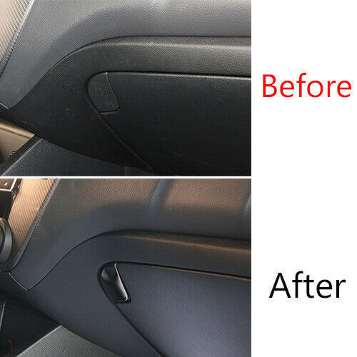 for Co -Pilot Storage Box Handle Sticker Trim for Kia K3 Forte 2014-2018 Black Steel