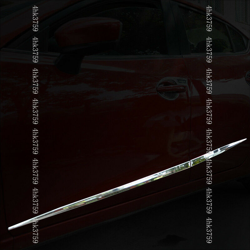 for Mazda 3 Axela Sedan 2014-2018 Chrome Steel Body Side Door Trim Molding Cover