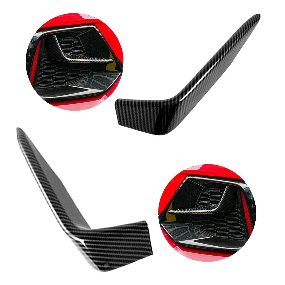 for Honda for Civic Hatchback 16-2021 Carbon Fiber Rear Fog Light Strip Cover Trim
