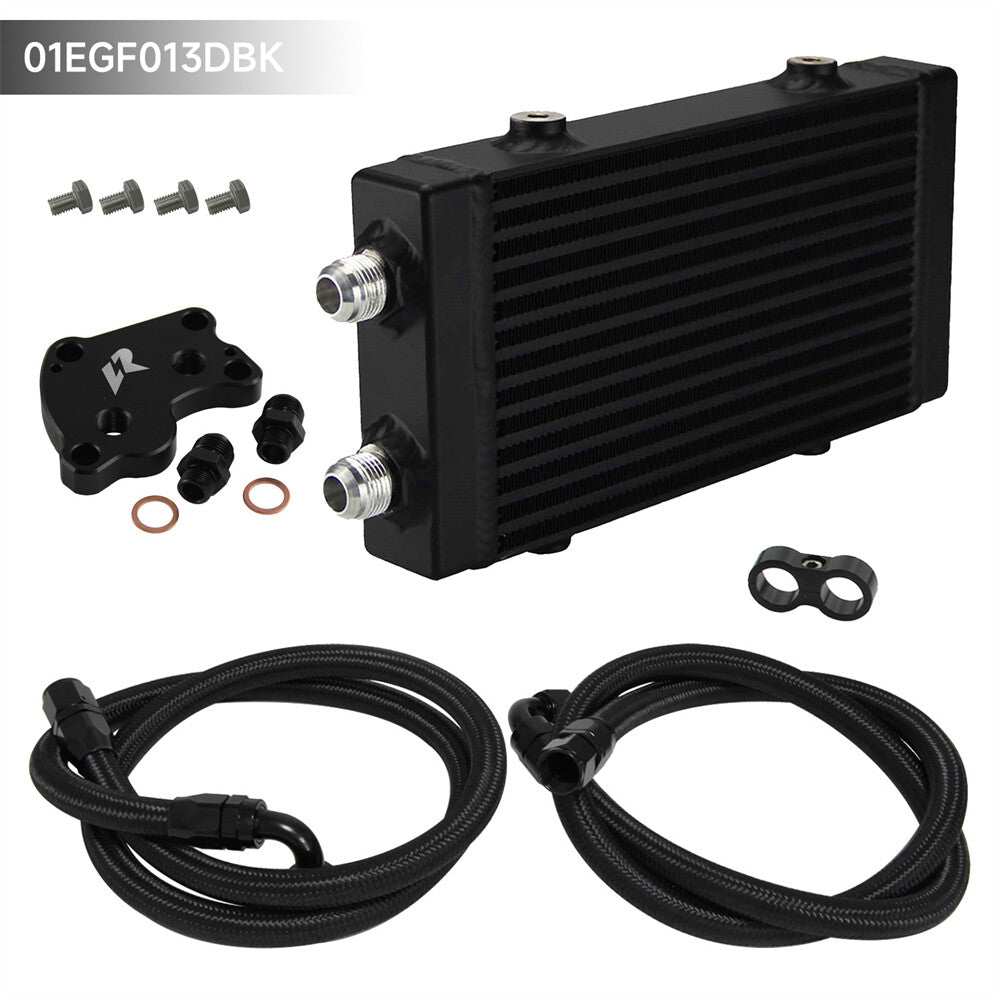 Small Dual Pass Bar Plate Oil Cooler Kit for BMW for Mini Cooper S R53 R52 R50 BK