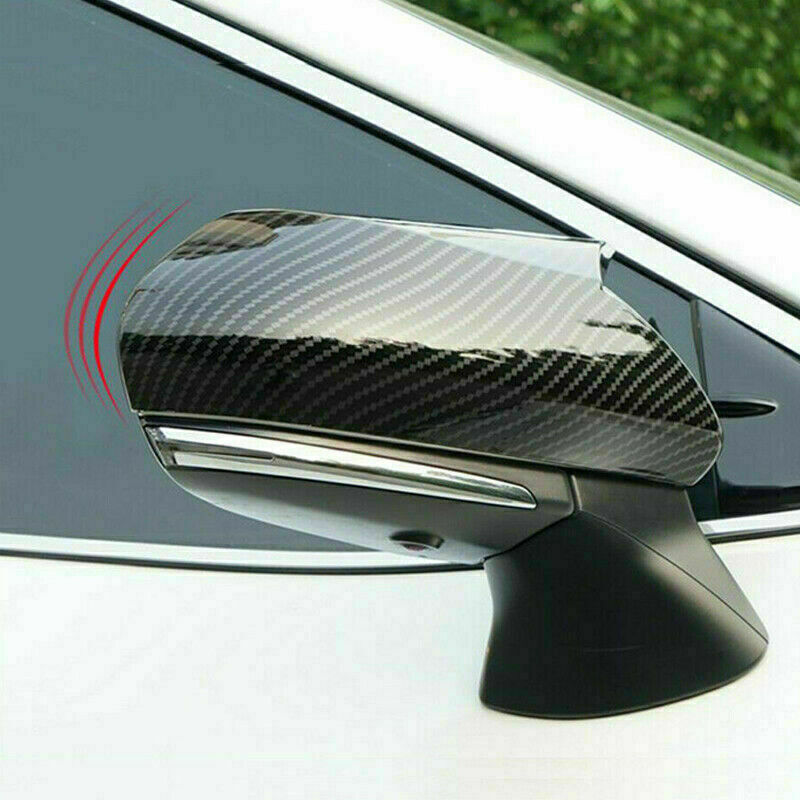 for Toyota for Camry 2018-2023 Carbon Fiber Style OX Horn RearView Mirror Cover Trim