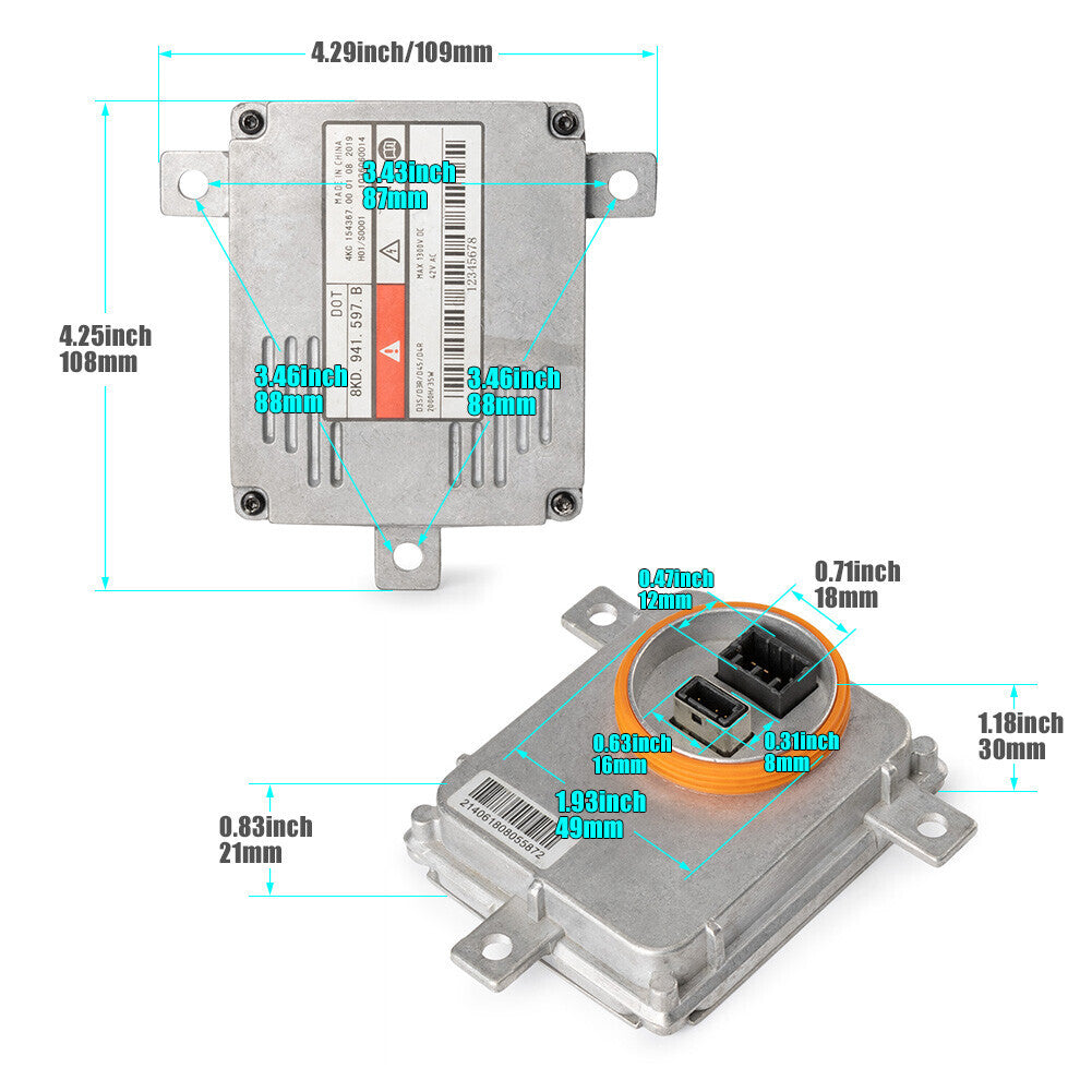 8K0941597B Xenon Ballast HID Control Unit Computer Module for Audi / for VW A1 SI A3