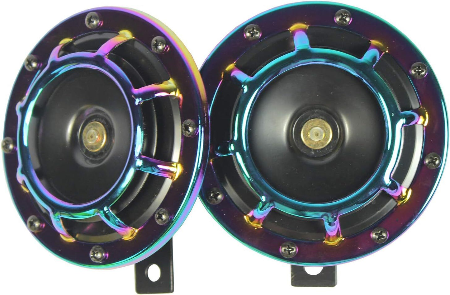 12V Neo Electric Compact Car Horn, Super Loud and Pitchy, Perfect for BBQ Grills, 335Hz/435Hz