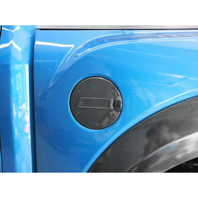 for Ford F150 F-150 2015-2020 Carbon Fiber Fuel Filler Gas Tank Cap Cover Trim