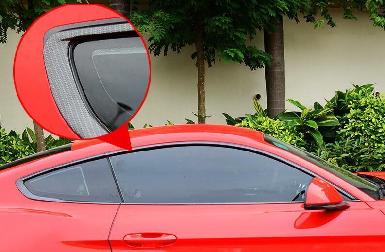 for Ford for Mustang 2015-2022 Steel Carbon Fiber Door Body Side Molding Cover Trim