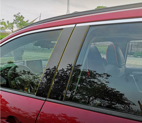 for Toyota RAV4 2019-2022 Black Set Pillar Posts Door Window Trim Decal Cover