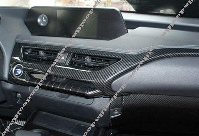 for Lexus UX 200 250h 19-2022 Carbon Fiber Central Console Dashboard Strip Trim
