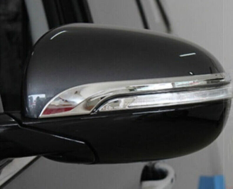 for Kia Sorento 16-2020 Chrome Rear View Side Door Mirror Strip Cover Trim 2PCS