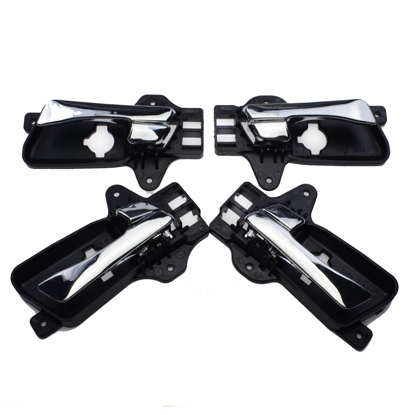 4X Front Rear Left Right Inside Chrome Door Handle for 2009-12 for Hyundai for Elantra