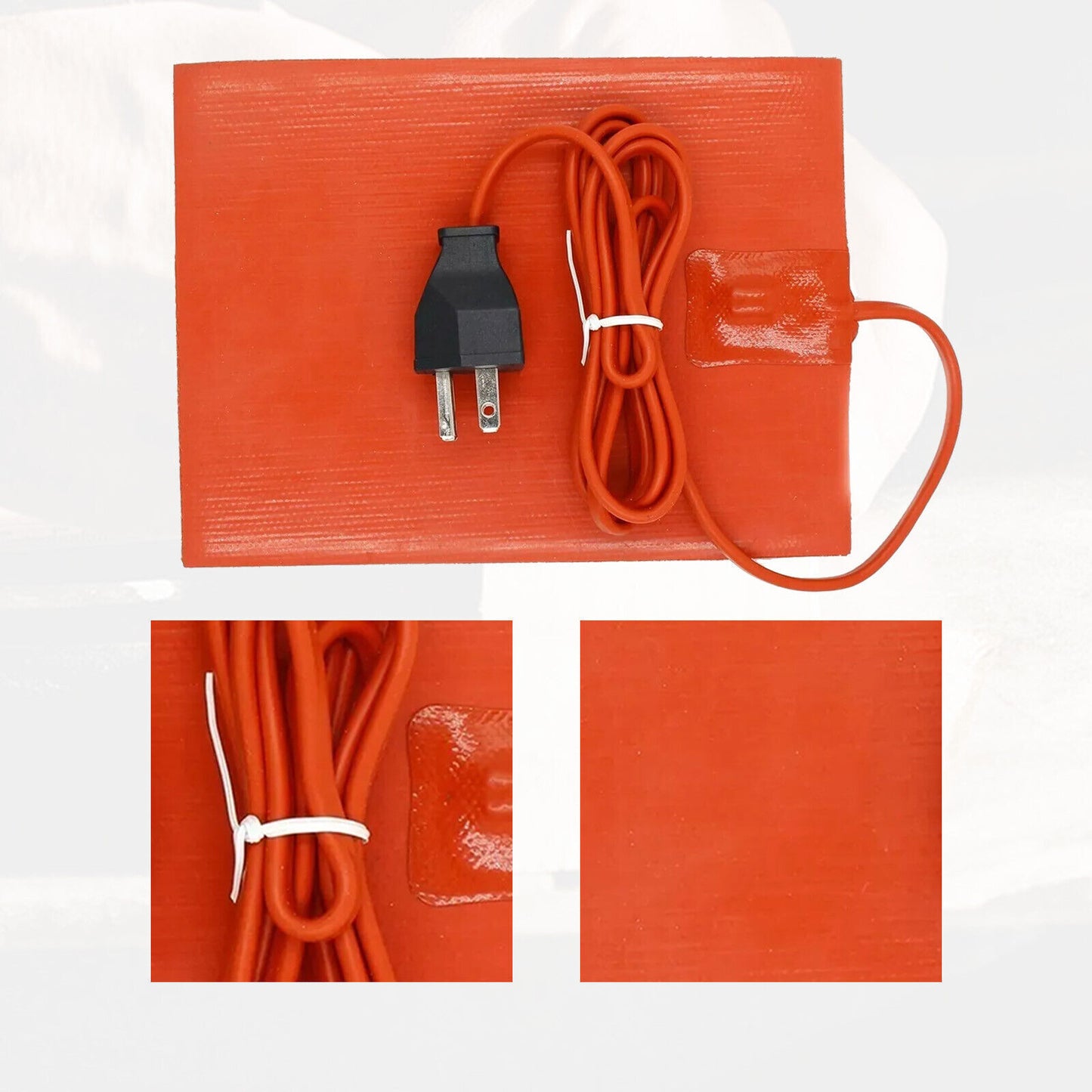110V 300W Car Engine Oil Pan Sump Tank Silicone Heating Pad 1520cm